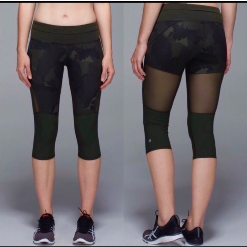 Lululemon Training Tough Crop camouflage